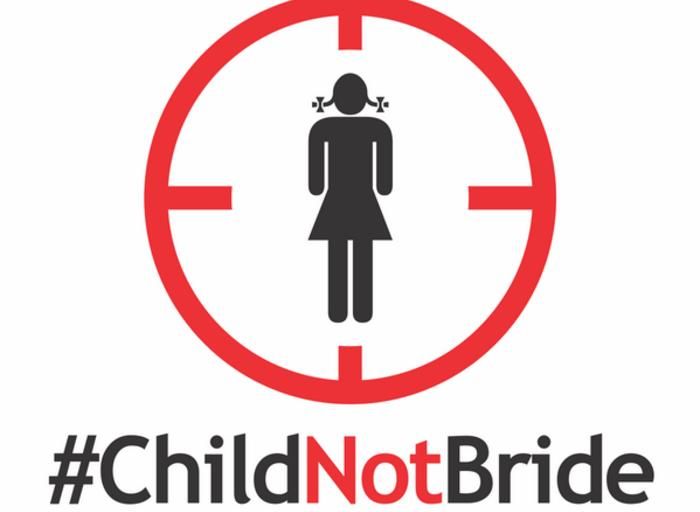 Child marriage awareness — young girls needing protection